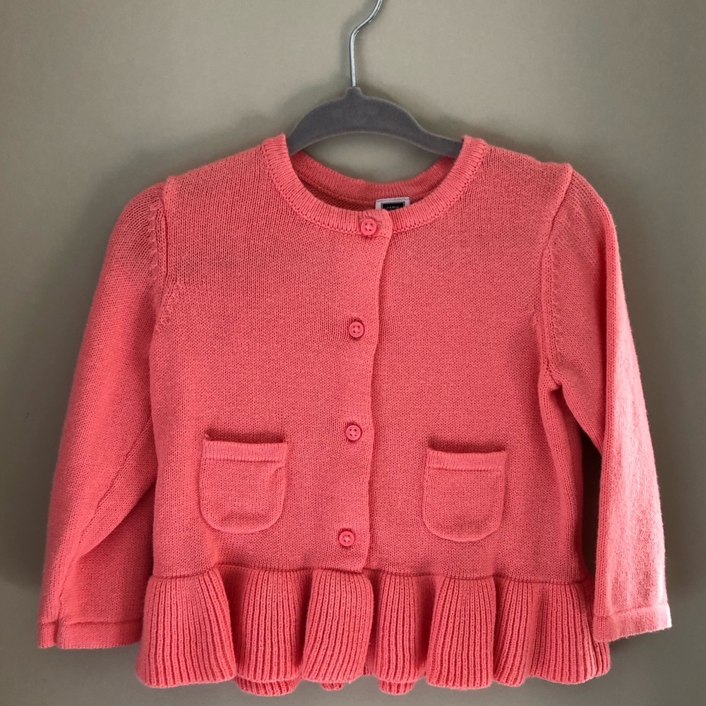 Janie and Jacks pink cardigan